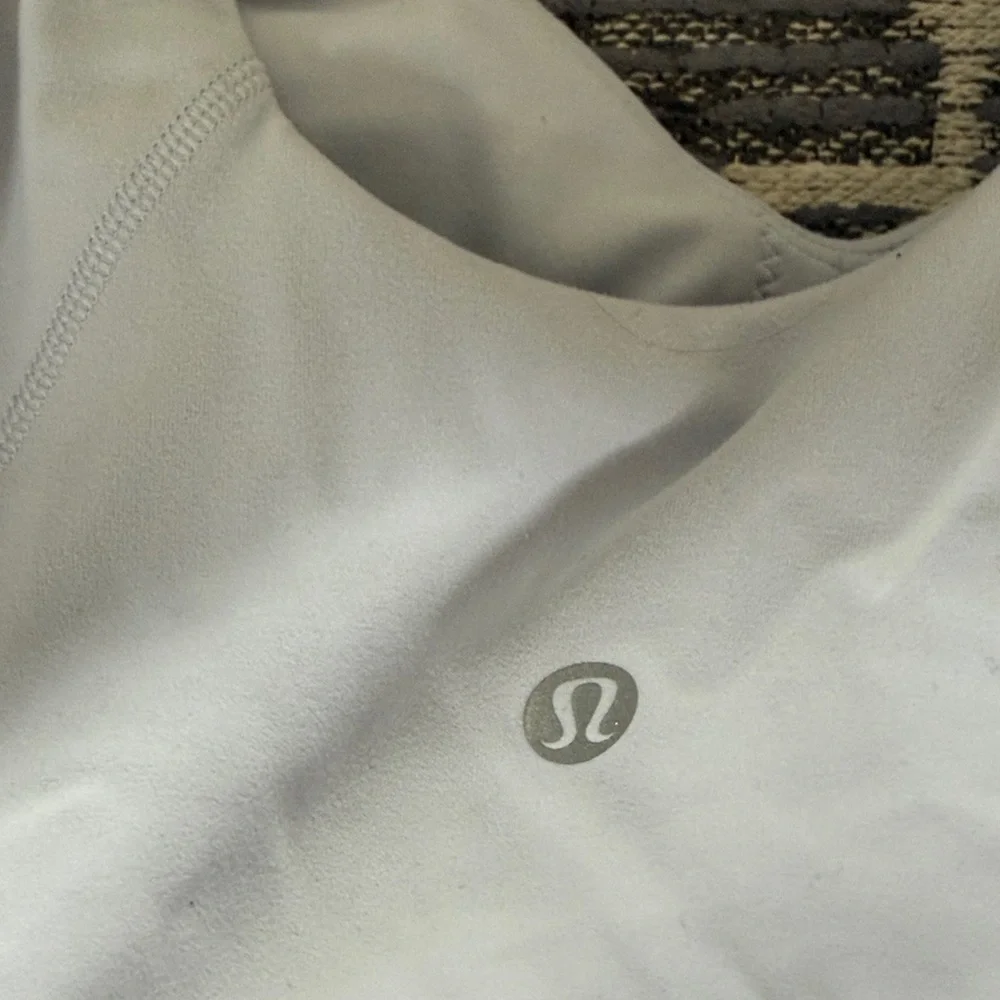 Lululemon Align Tank Blissful Blue Cropped Built in Bra Athletic Performance - Picture 4 of 5